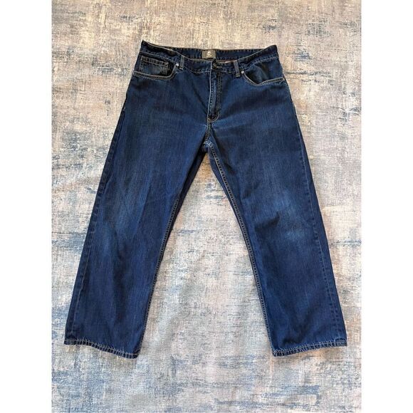 Timberland Dark Wash Regular Fit Straight Leg Jeans 36 x 29 - Picture 1 of 7